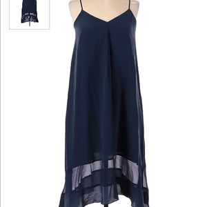 Madewell Dark Blue Silk Dress